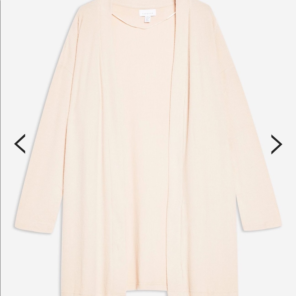 Topshop Ribbed Robe - Picture 3 of 5